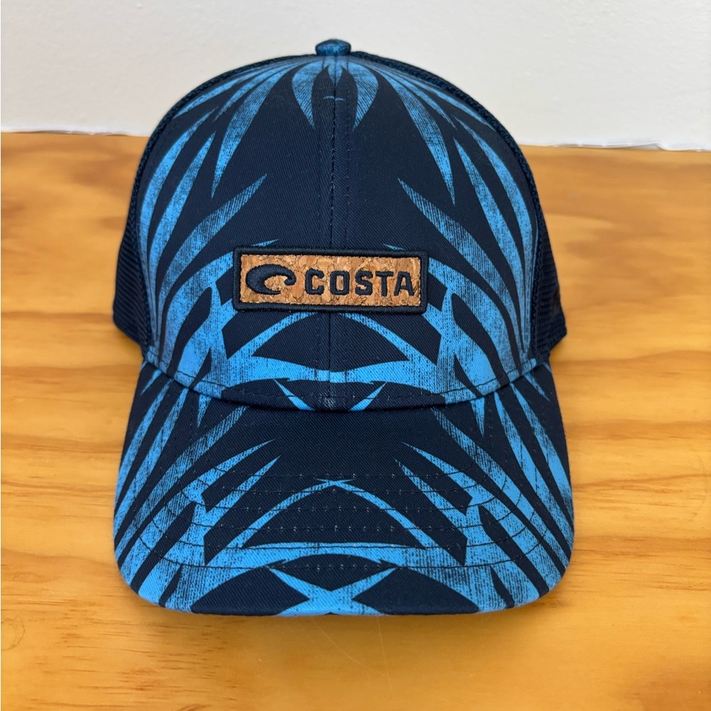 NWOT Costa Blue Tropical Snap Back Hat